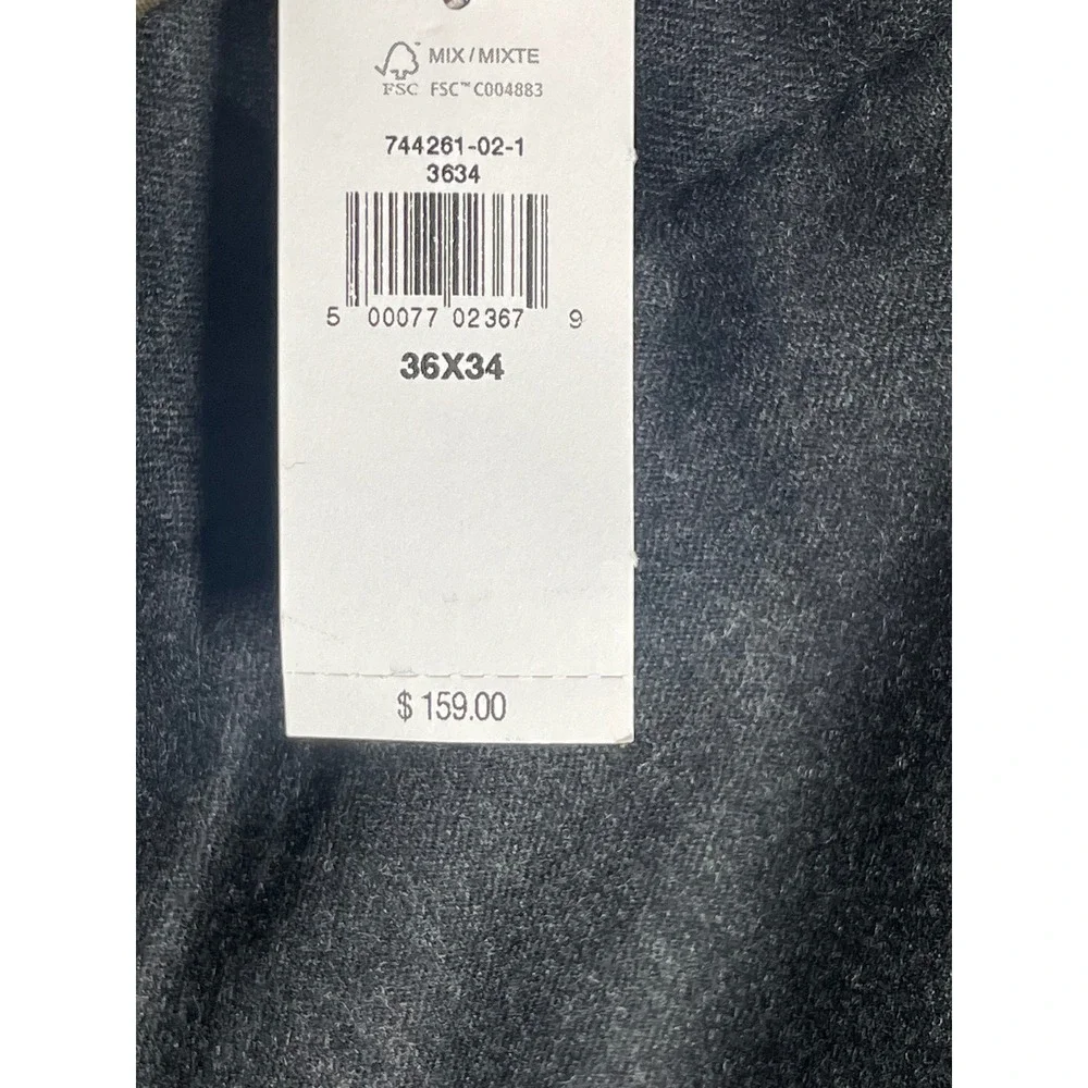 Banana Republic Mens 36x34  Vitale Barberis Canonico Wool Pants Grey NWT $159